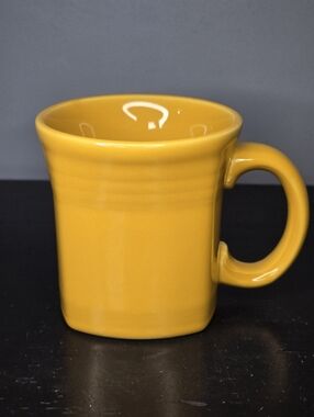 Fiestaware Square Mug Mustard/Yellow Color Large 12+ oz/1.25 LBS